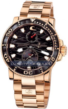 Ulysse Nardin Marine Diver Black Surf (RG / Black / RG) 266-37LE